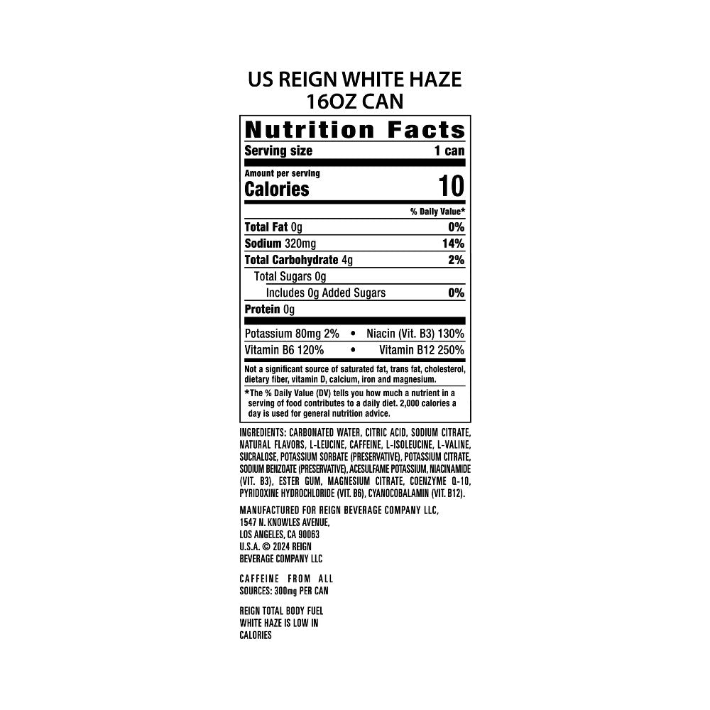 Reign White Haze 473ml