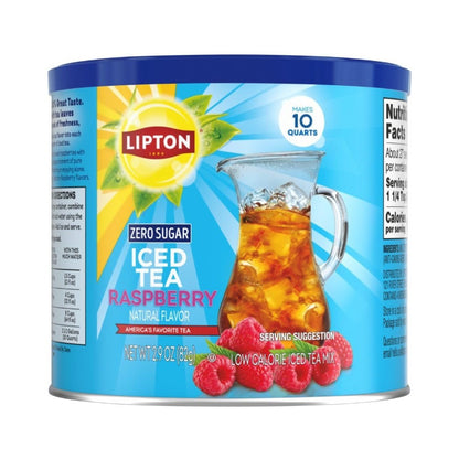 Lipton Raspberry Ice Tea Granules Zero Sugar 2.9oz (82g)