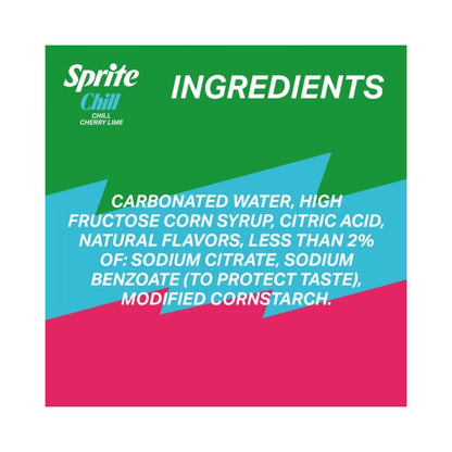 Sprite Chill Cherry Lime 12oz (355ml)