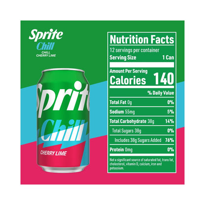 Sprite Chill Cherry Lime 12oz (355ml)