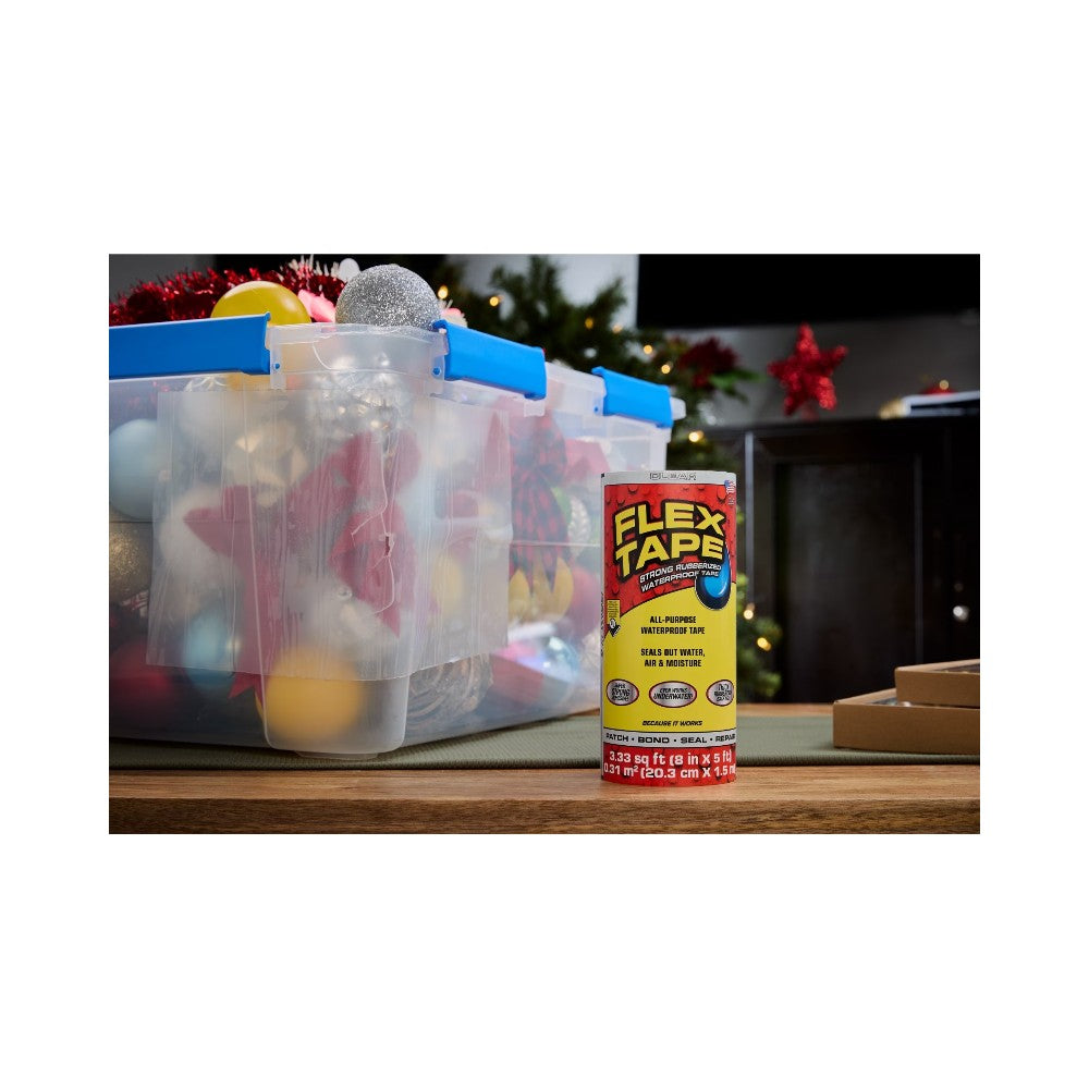 Flex Tape -  Rubberized Waterproof Tape in Clear 20.3cm x 1.5m