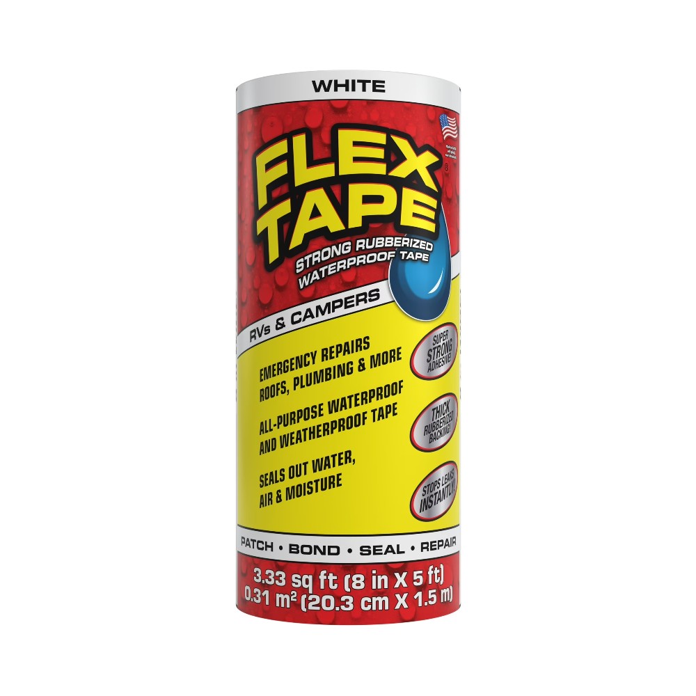 Flex Tape -  Rubberized Waterproof Tape in White 20.3cm x 1.5m