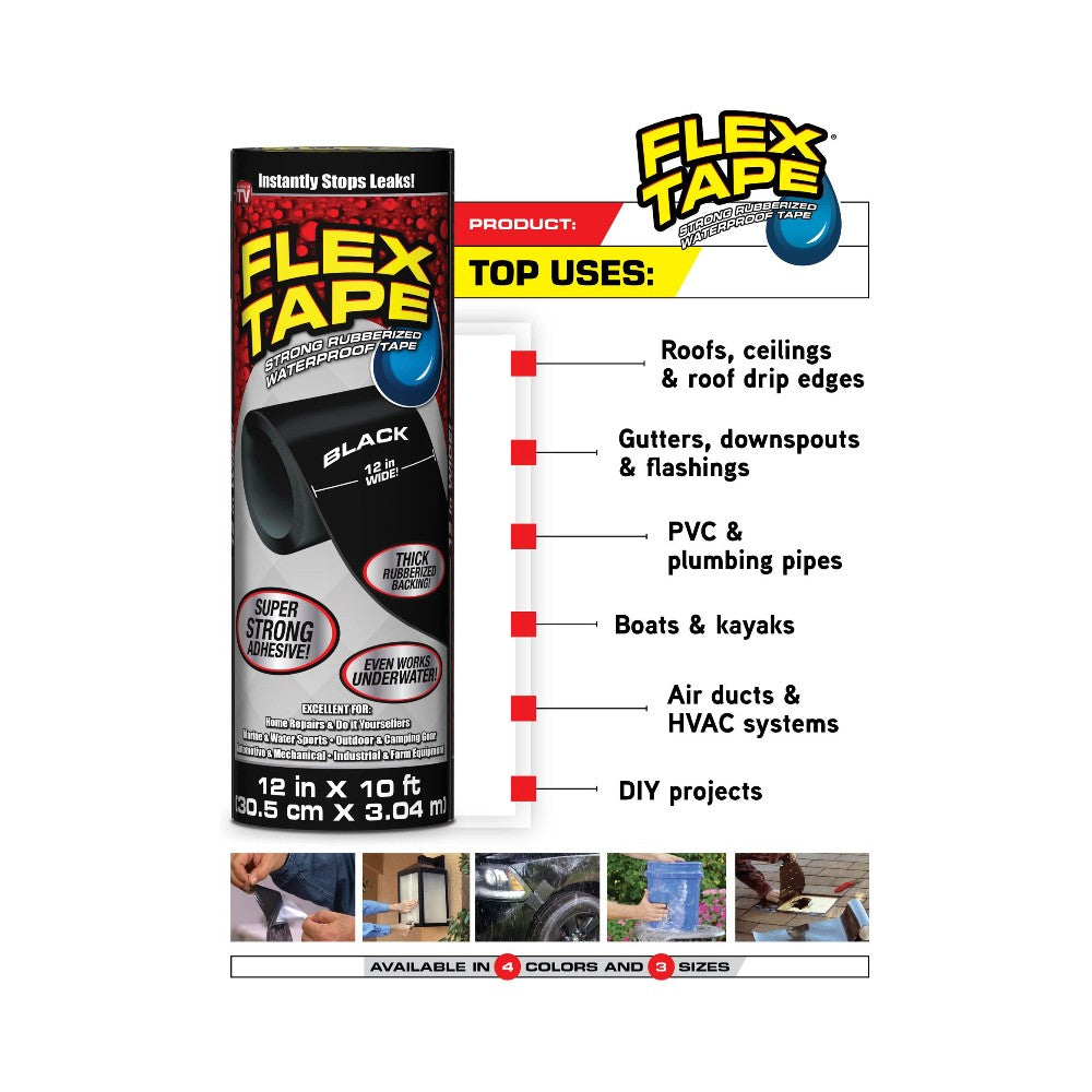 Flex Tape in Black 30.5cm x 3.04m