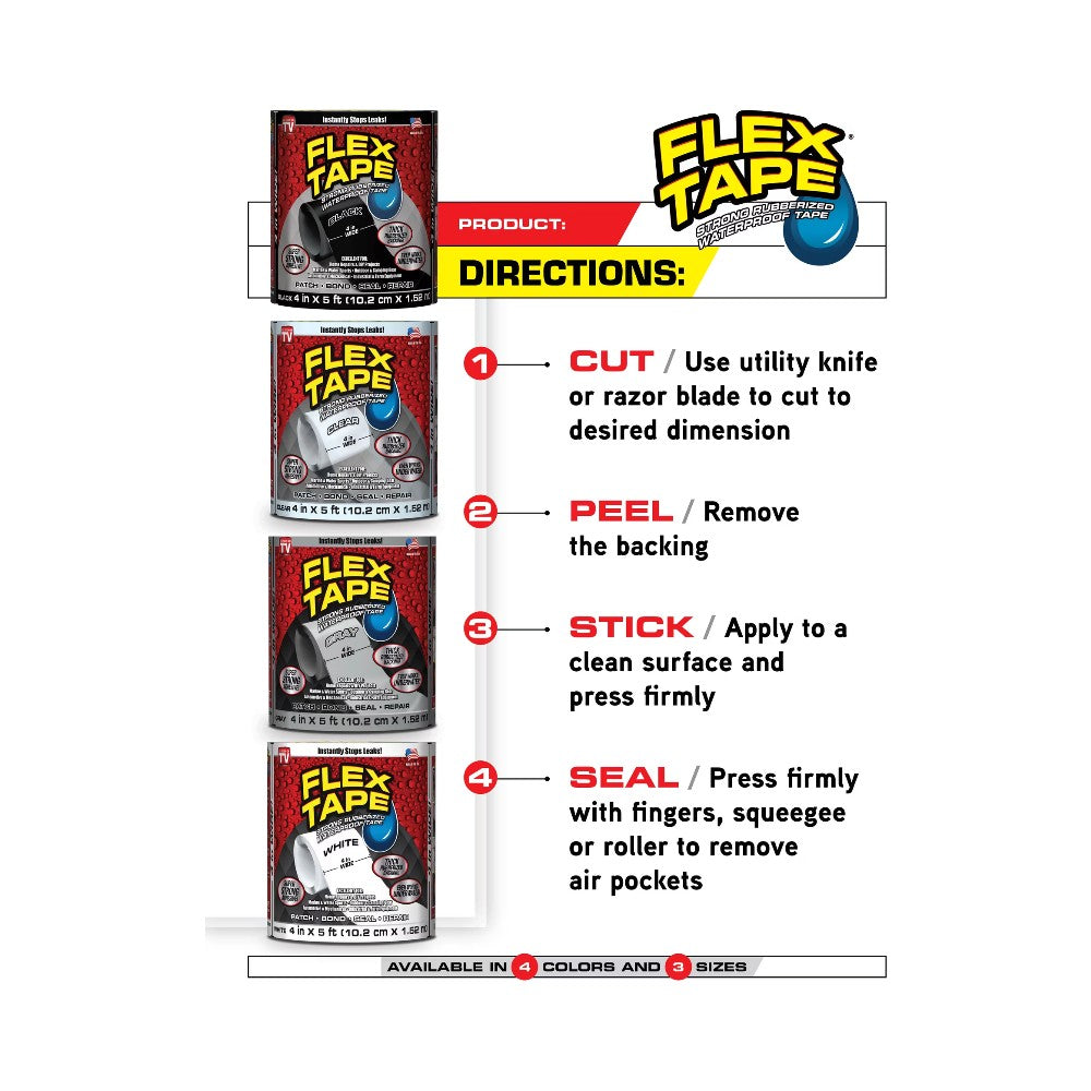 Flex Tape in Black 30.5cm x 3.04m