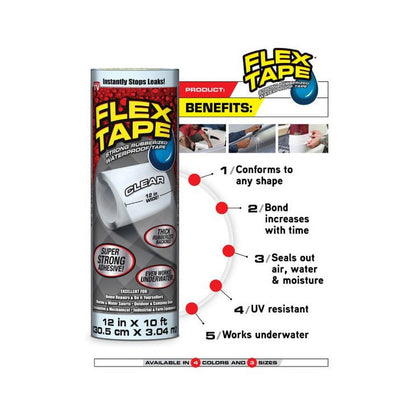Flex Tape Clear 30.5cm x 3.04m