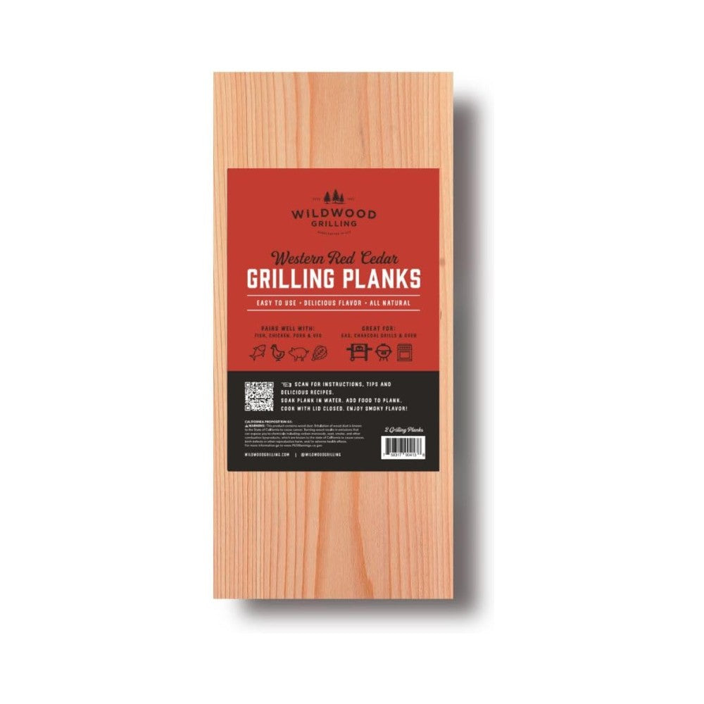 Wildwood Cedar Grilling Planks 5x11in 2pk