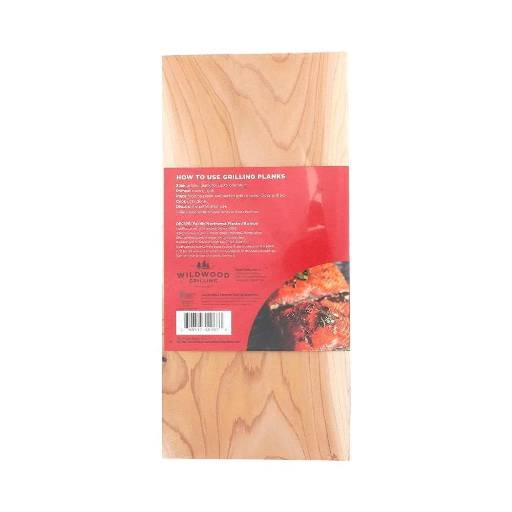Wildwood Cedar Grilling Planks 7in×15in 2 Pack