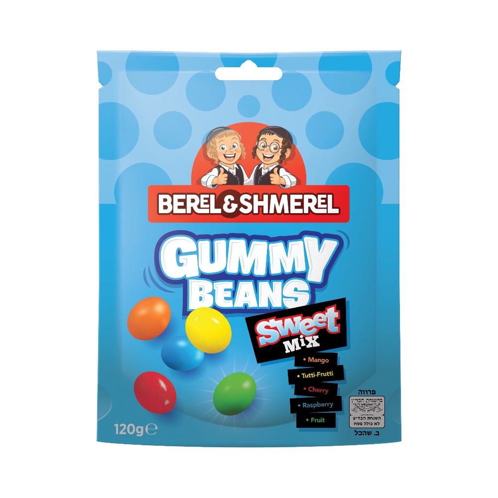 Berel & Shmerel - Sweet Gummy Beans Peg Bag 120g