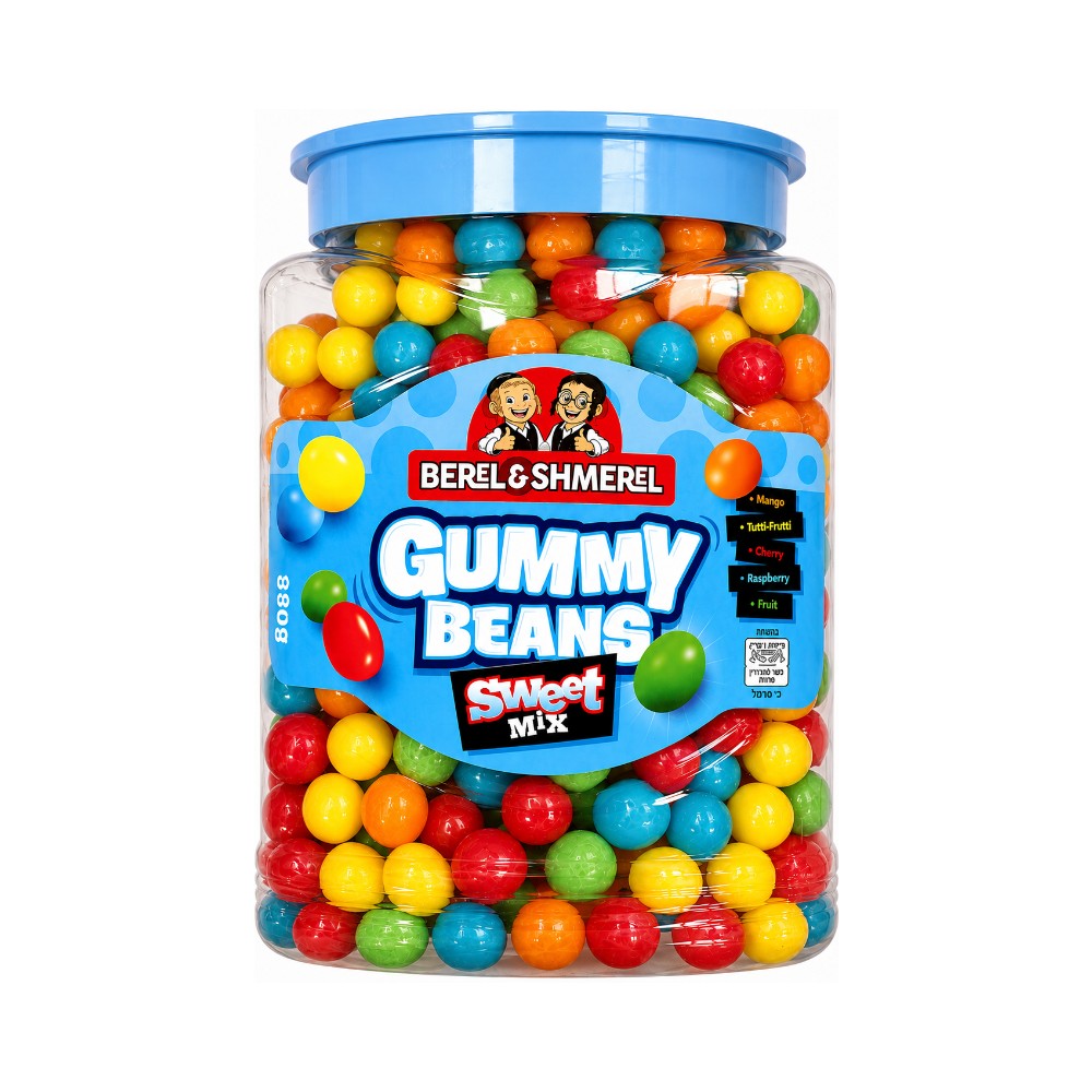 Berel & Shmerel - Sweet Gummy Beans 800g Jar