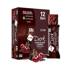 NuGo Dark - Chocolate Cherry Protein Bar 1.76oz (50g) - Pack of 12