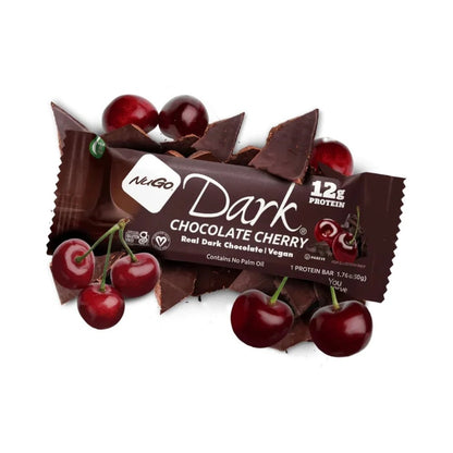 NuGo Dark - Chocolate Cherry Protein Bar 1.76oz (50g) - Pack of 12