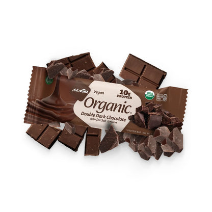 NuGo Organic - Double Dark Chocolate Protein Bar 1.76 oz (50g) - Pack of 12