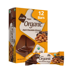 NuGo Organic - Dark Chocolate Almond Protein Bar 1.76 oz (50g) - Pack of 12