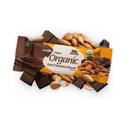 NuGo Organic - Dark Chocolate Almond Protein Bar 1.76 oz (50g) - Pack of 12