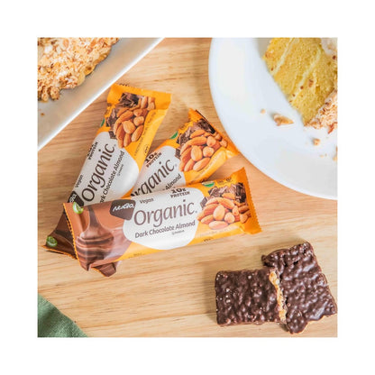 NuGo Organic - Dark Chocolate Almond Protein Bar 1.76 oz (50g) - Pack of 12