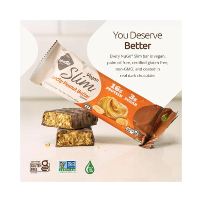 NuGo Slim - Crunchy Peanut Butter Protein Bar 1.59oz (45g)