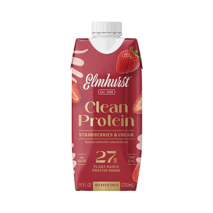 Elmhurst - Clean Protein Strawberries & Cream 11 FL OZ (330ml)