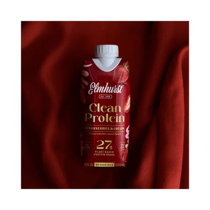 Elmhurst - Clean Protein Strawberries & Cream 11 FL OZ (330ml)