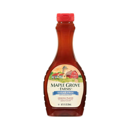 Maple Grove Sugar Free Maple Flavored Syrup Bottle 12oz (355ml)