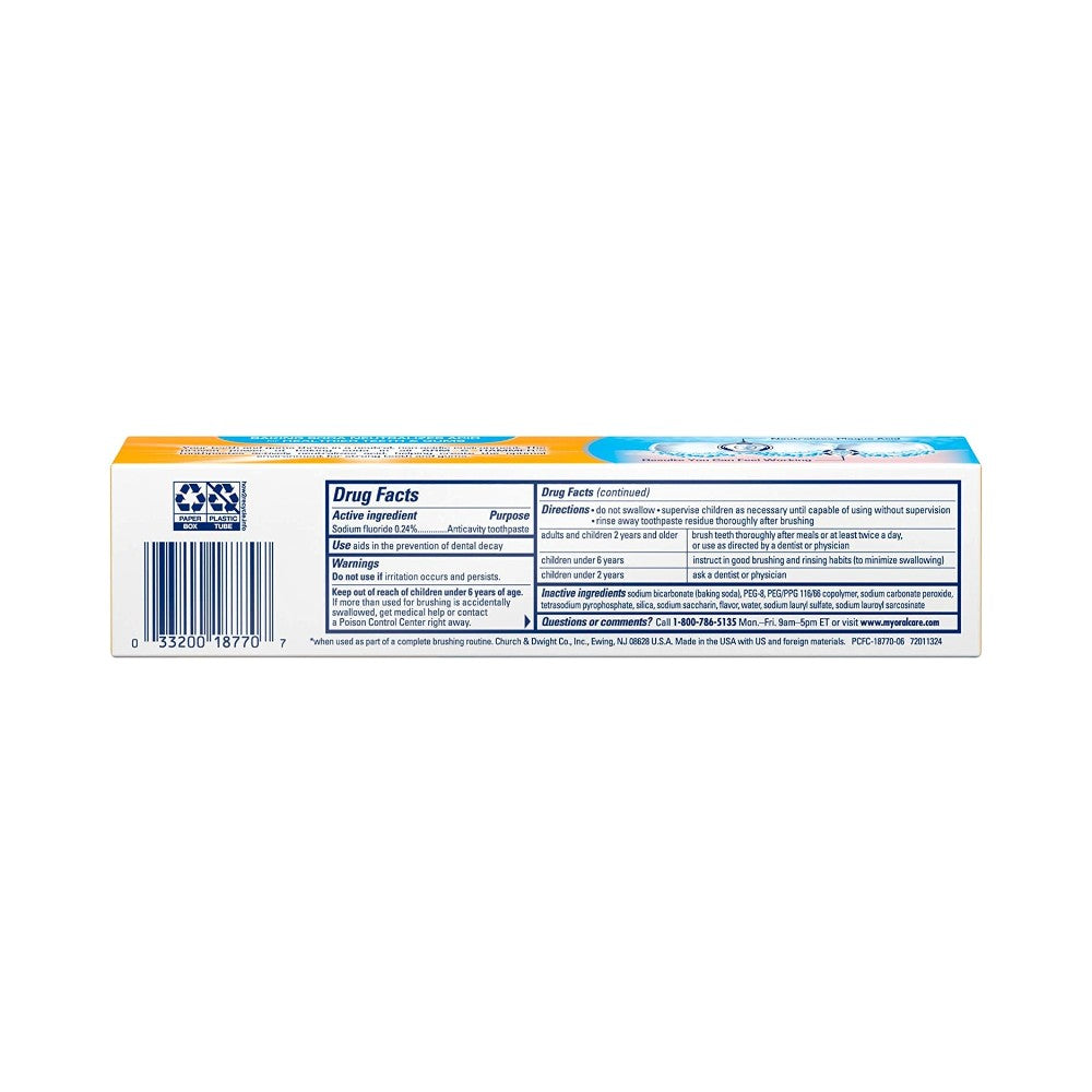 Arm & Hammer Peroxicare Deep Clean Toothpaste, 6 oz