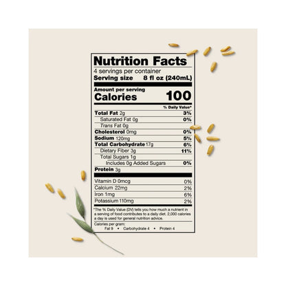 Elmhurst Milked Oats Unsweetened 32oz (946ml)