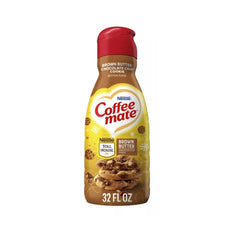 Coffee Mate Brown Butter Chocolate Chip Cookie Liquid Non-Dairy Coffee Creamer 32oz (946ml)