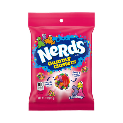 Nestle Nerds Rainbow Gummy Clusters Peg Bag 3oz (85g)