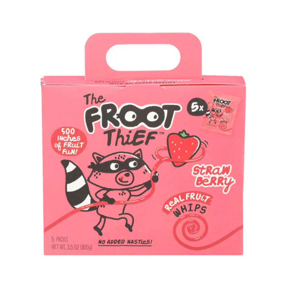 Froot Thief Strawberry Fruit Whip Kids Snacks multipack 5 x20g