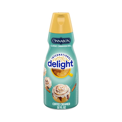 International Delight Cinnabon Classic Cinnamon Roll Liquid Coffee Creamer 32oz (946ml)