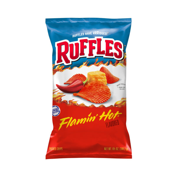 Ruffles Flamin Hot 6.5oz (184.2g) Best Before 03/11/2024 – The American ...