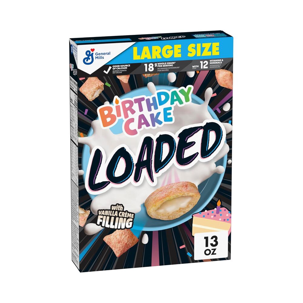 General Mills Birthday Cake Loaded Cereal 13oz (368g)