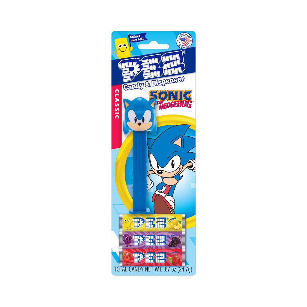 Pez Blister Pack Sonic The Hedgehog Assortment .87oz (25g)