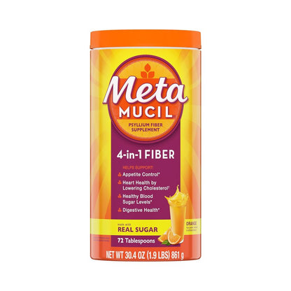 Metamucil Fibre Supplement Orange Flavour 30.4oz (861g)