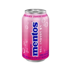 Mentos Strawberry Flavoured Sparkling Water 355ml I Korea BEST BEFORE 24/04/2025