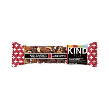 Kind Plus Bars Dark Chocolate Cherry Cashew + Antioxidants Gluten Free 1.4oz (40g)