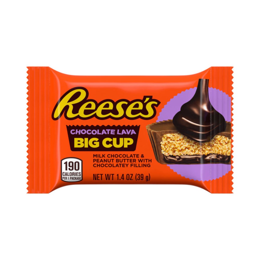 Hershey's Reeses Milk Chocolate Peanut Butter & Lava Big Cup Bar 1.4oz (39g)