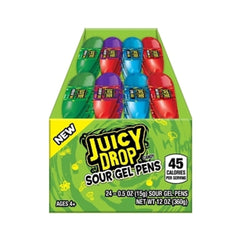 Juicy Drops Sour Gel Candy Pens 0.5oz (15g) Case of 24