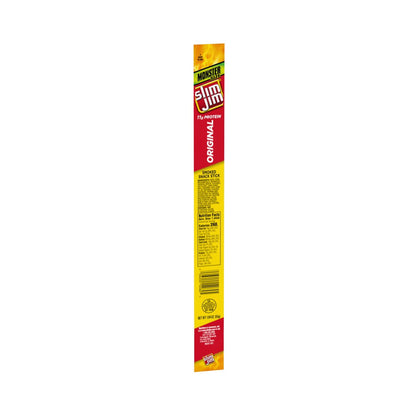Slim Jim Monster Smoked Meat Sticks, Original Flavor, High Protein, 1.94 oz