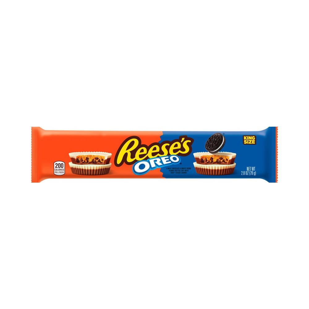 Hershey's Reeses Milk Chocolate Oreo Pieces Filled Cups King Size 2.8oz (79g)