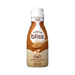 Natural Bliss Brown Sugar Non Dairy Oat Milk Coffee Creamer 32oz (946ml)