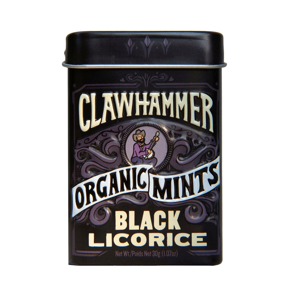 Clawhammer Black Licorice Mints (1.07oz) 30g